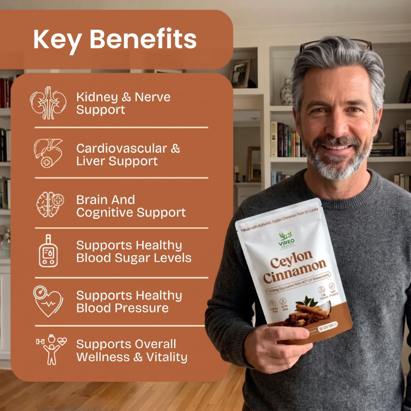 Ceylon Cinnamon 7200mg Equivalent with MCT Oil